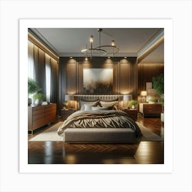 Modern Bedroom Design 2 Art Print