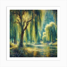 Weeping Willows Art Print