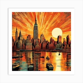 New York City Skyline Art Print