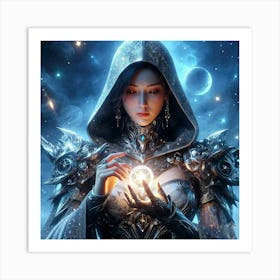 Cyber Wizard Art Print