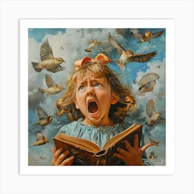 Melody of a Story Unfolding. Hyperrealist Fantasy Image Art Print