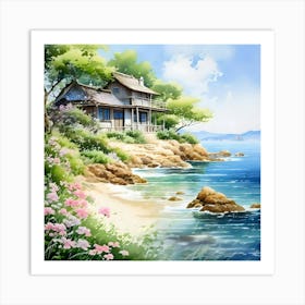 House On The Beach 1 Art Print