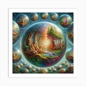 Psychedelic Forest 2 Art Print