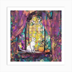 Stained Glass Window Art Print