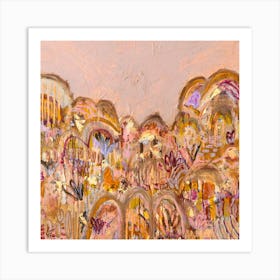 Echos of The Outback Abstract Painting Art Print