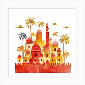 Egyptian City 2 Art Print