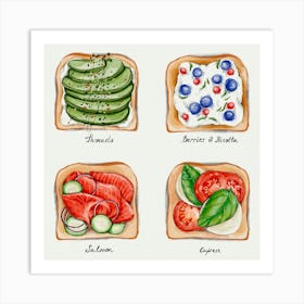 Day In The Life Of A Toast Art Print