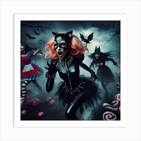 Halloween Witches 1 Art Print