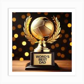 🏆 In recognition of a lifetime of love, support, and guidance, this trophy is awarded to the World's Best Dad. Thank you for always being there, for always believing in me, and for always being my biggest fan. I am so grateful to have you in my life. You are the best dad a son could ask for. I love you more than words can say. Thank you for everything. Art Print