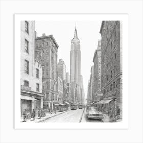 Empire State Building Art Print