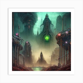 Futuristic City 4 Art Print