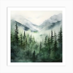 Misty Forest 2 Art Print