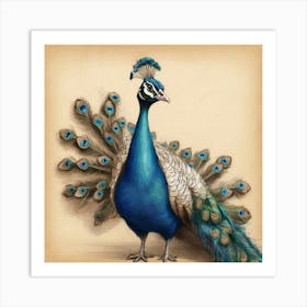 Peacock 43 Art Print