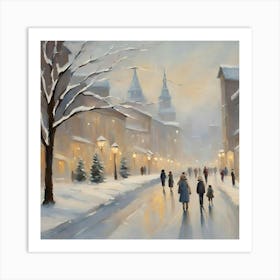 Winter Street Art Print