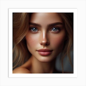 Most Beautiful woman from Russia, DALL-E 11 Art Print