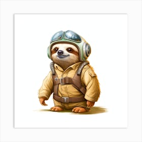 Star Wars Sloth 2 Art Print