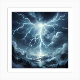 Lightning In The Sky 31 Art Print