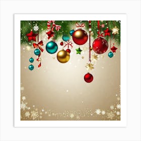 Christmas Background 9 Art Print