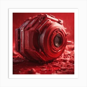 Red Camera Art Print