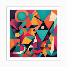 Abstract Geometric Shapes 8 Art Print