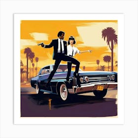 pulp fiction art Art Print