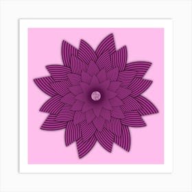 Pink Lotus Flower Art Print