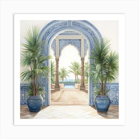 Doorway To Morocco Art Print