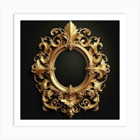 Gold Frame 4 Art Print