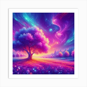 Tree In The Sky 57 Art Print