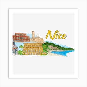 Nice City Art Print