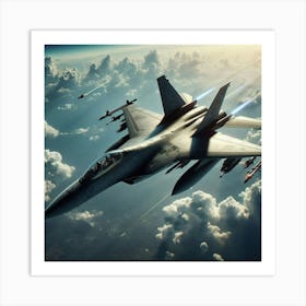 Eagle Fighter Jet 4 Art Print