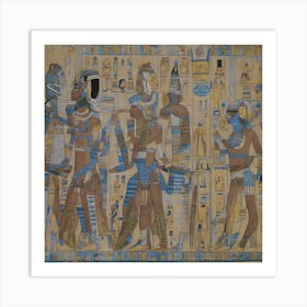 Egyptian Mural 2 Art Print