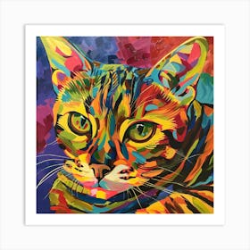 Kisha2849 Bengal Cat Colorful Picasso Style Full Page No Negati 8f820cb0 Abd9 4845 8513 22cf5dbbac0b Art Print