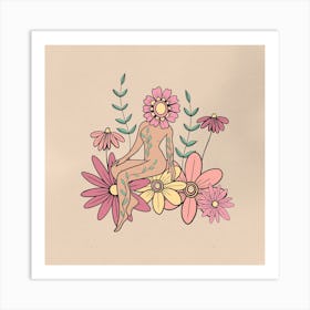 One Of A Kind Square Art Print