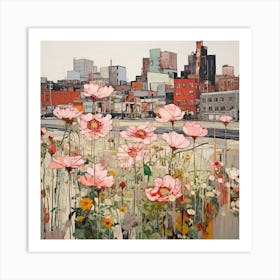 Flowers In The City 1 Art Print