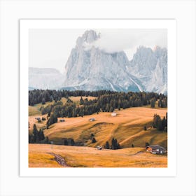 Autumn in the Dolomites Art Print