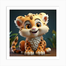 Cheetah Cub 11 Art Print