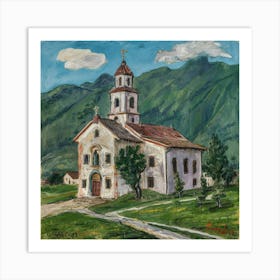 Kirche in Cassone, Gustav Klimt 5 Art Print