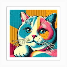 Pop Cat 14 Art Print