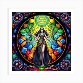 Stained Glass Art Art Print