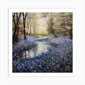 Canvas Whispers: Blossom Retreat Art Print