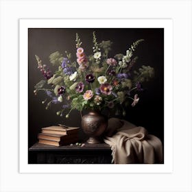 Golden Age Floral Still-life 2.0 6 Art Print