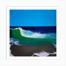 Aesthetic Sea Waves Art Print