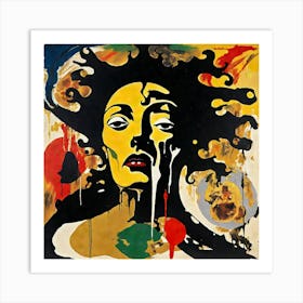 'The Woman In Yellow' Art Print