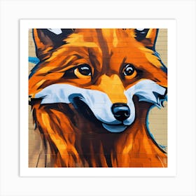 Fox art Art Print