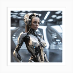 Futuristic Woman 133 Art Print