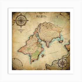 Map Of The World 2 Art Print