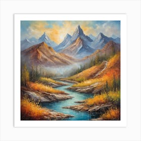 spring  morning  in the valley Art Print