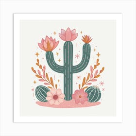 A Cactus tree 3 Art Print