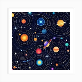 Solar System Art Print